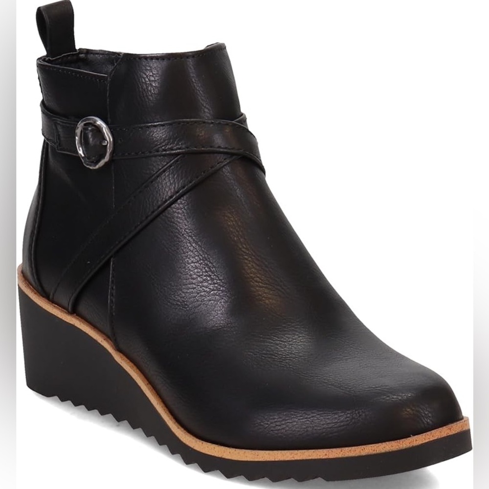 NIB LifeStride Women's Zinfandel Bootie Black Size 9 Wide